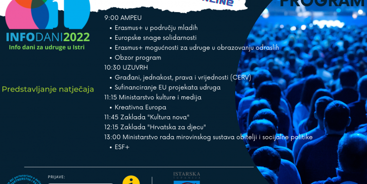 Info dani za udruge u ponedjeljak započinju s prezentacijama natječaja za projekte udruga