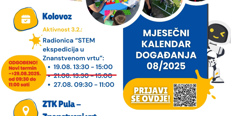 Level Up STEM: Istraži, nauči, stvori! - aktivnosti u kolovozu