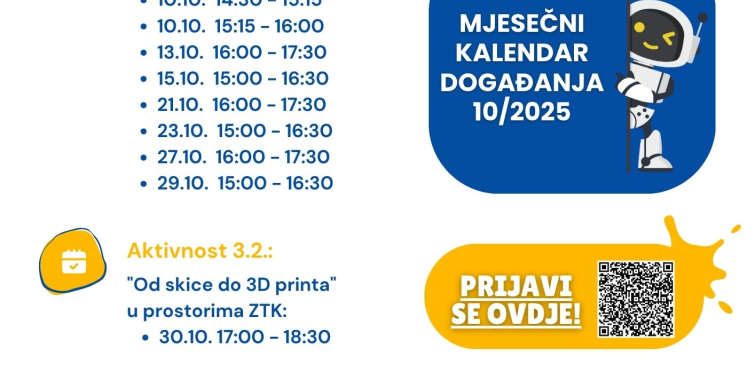 Level Up STEM: Istraži, nauči, stvori! - radionice u listopadu Level Up STEM: Istraži, nauči, stvori! - radionice u listopadu
