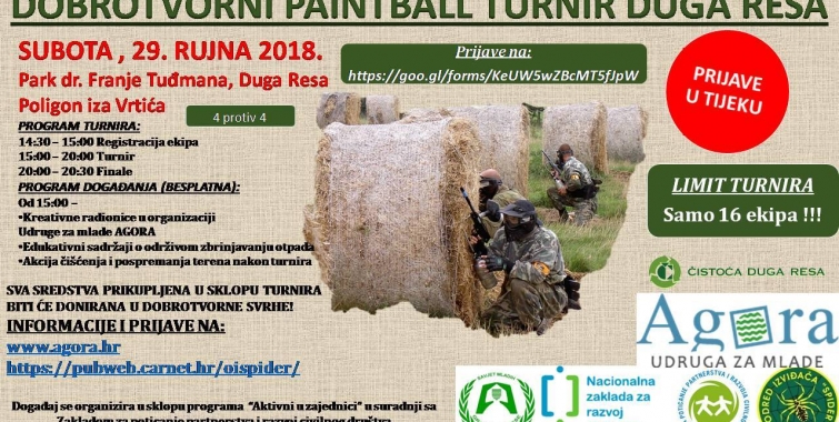 Dobrotvorni Paintball turnir Duga Resa 2018.