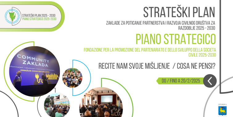 Recite nam svoje mišljenje o prijedlogu Strateškog plana Zaklade Istra 2025. – 2030.!