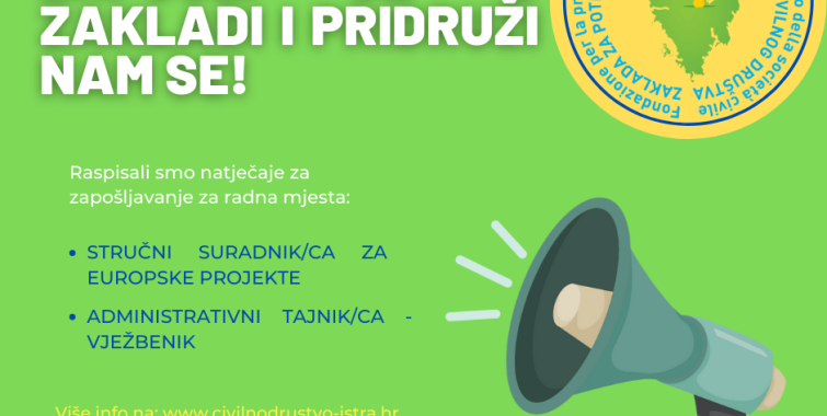 Otvorena 2 natječaja za zapošljavanje