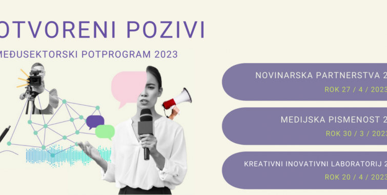 Otvoreni pozivi u okviru Međusektorskog potprograma Kreativne Europe za 2023.